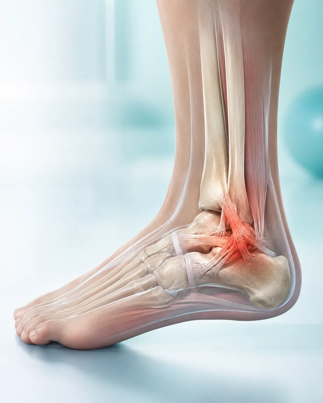 Wizualizacja anatomiczna stawu skokowego